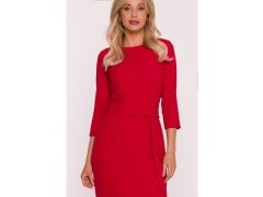 Šaty s&nbsp;volánkem model 21857916 červené - STYLOVE 8