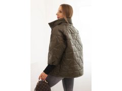 Dámská prošívaná bunda model 21896478 khaki - Kesi 1