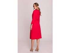 Pletené šaty model 21921119 červené - STYLOVE 1