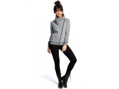 Dámská mikina na zip model 21941160 šedá - BeWear 1