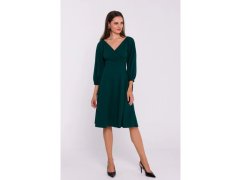 Šaty s&nbsp;rozšířenými rukávy model 21958994 zelené - STYLOVE 3