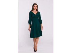 Šaty s&nbsp;rozšířenými rukávy model 21958994 zelené - STYLOVE 4