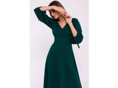 Šaty s&nbsp;rozšířenými rukávy model 21958994 zelené - STYLOVE 6