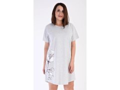 Dámská noční košile model 22011578 Šedá s&nbsp;potiskem - Vienetta 1