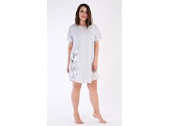 Dámská noční košile model 22011578 Šedá s&nbsp;potiskem - Vienetta 2