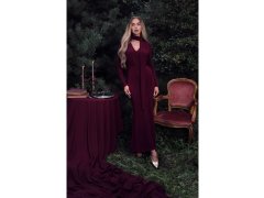 Dámské šaty model 22020912 Bordó - Moe 5