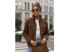 Dámská semišová bunda / bomber model 22022616 Tmavě hnědá Fashion Street - FashionStreet 2