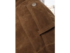 Dámská semišová bunda / bomber model 22022616 Tmavě hnědá Fashion Street - FashionStreet 5