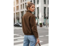 Dámská semišová bunda / bomber model 22022616 Tmavě hnědá Fashion Street - FashionStreet 6