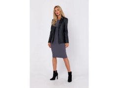 Dámské sako z&nbsp;umělé kůže model 22041123 černé - Moe 3