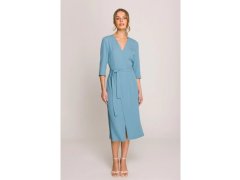 Šaty zavazovací modré model 22064240 - STYLOVE 2