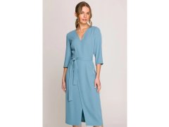 Šaty zavazovací modré model 22064240 - STYLOVE 7