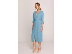 Šaty zavazovací modré model 22064240 - STYLOVE 8