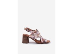 Dámské sandály model 22064251 růžové Jezzi - SWEET SHOES 6