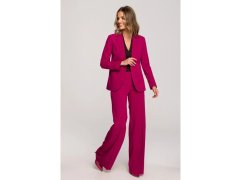 Sako s&nbsp;jedním knoflíkem švestka model 22069754 - STYLOVE 1