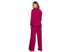 Sako s&nbsp;jedním knoflíkem švestka model 22069754 - STYLOVE 7