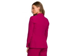 Sako s&nbsp;jedním knoflíkem švestka model 22069754 - STYLOVE 8