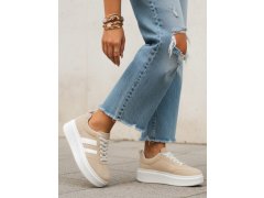 Dámské kožené tenisky béžové model 22069761 - FashionStreet 2
