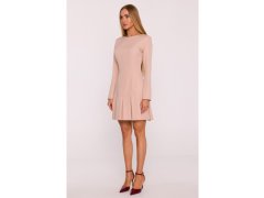 Šaty s&nbsp;záhyby béžové - MOE model 22130448 3