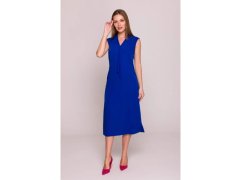 Dámské šaty áčkového střihu modré model 22145674 - STYLOVE 5