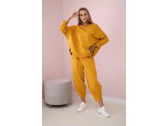 Bavlněná mikina kalhoty set model 22155377 hořčice - Kesi 1