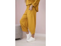 Bavlněná mikina kalhoty set model 22155377 hořčice - Kesi 2