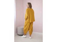 Bavlněná mikina kalhoty set model 22155377 hořčice - Kesi 3