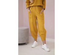 Bavlněná mikina kalhoty set model 22155377 hořčice - Kesi 4