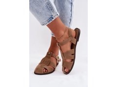 Dámské sandály hnědé model 22182685 - SWEET SHOES 1
