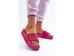 Dámské žabky semišová model 22185632 fuchsie - Big Star 6