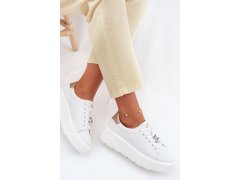 Kožené dámské tenisky model 22185634 bílé - VINCEZA 3
