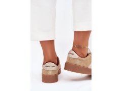 Dámské semišové tenisky model 22190108 béžové Just Dare - SWEET SHOES 1