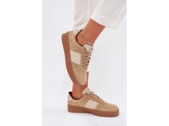 Dámské semišové tenisky model 22190108 béžové Just Dare - SWEET SHOES 6
