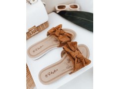 Dámské žabky model 22205637 camel FashionStreet - SWEET SHOES 2