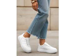 Dámské kožené tenisky model 22210739 bílé - FashionStreet 3