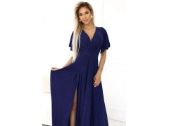 Třpytivé dlouhé šaty modré model 22260597 - numoco 5