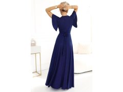 Třpytivé dlouhé šaty modré model 22260597 - numoco 6