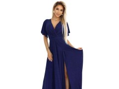 Třpytivé dlouhé šaty modré model 22260597 - numoco 7