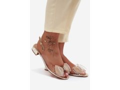 Průhledné sandály model 22261644 zlaté D&A - SWEET SHOES 3