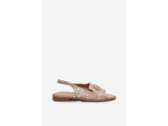 Kožené sandály model 22270405 zlaté - S.Barski 5