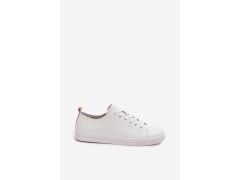 Kožené dámské tenisky model 22272304 bílé - VINCEZA 5