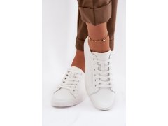 Kožené dámské tenisky model 22272304 bílé - VINCEZA 7