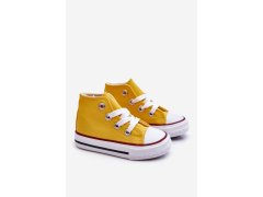 Dětské vysoké tenisky Filemon žluté - Sweet Shoes 4