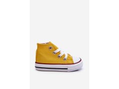 Dětské vysoké tenisky Filemon žluté - Sweet Shoes 5