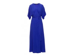 Viskózové maxi šaty se zavinovacím vzorem model 22286851 modré - STYLOVE 3
