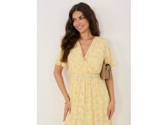 Dámské šaty SK model 22286853 světle žluté - FPrice 4