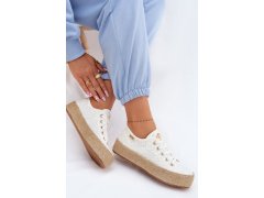 Krajkové tenisky espadrilky model 22324294 bílé - Lee Cooper 1