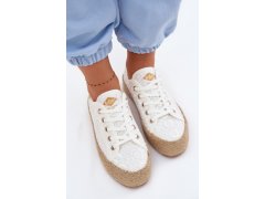 Krajkové tenisky espadrilky model 22324294 bílé - Lee Cooper 4