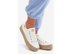 Krajkové tenisky espadrilky model 22324294 bílé - Lee Cooper 7