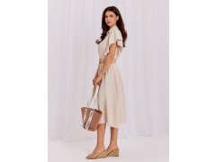 Dámské šaty MI SK světle béžové model 22347696 - FPrice 1